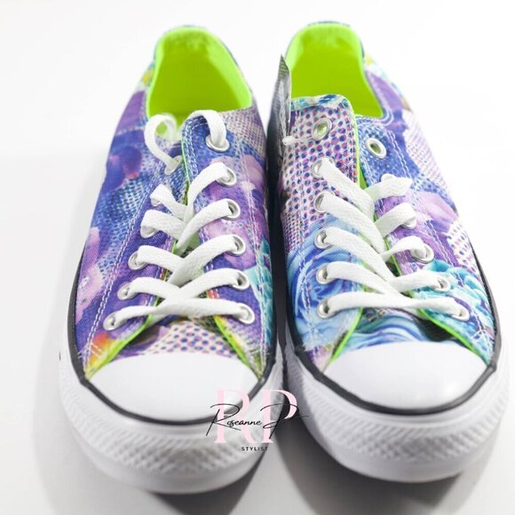 Converse All Star Chuck Taylor OX Digital Floral Sneaker SZ 7 - Picture 5 of 5